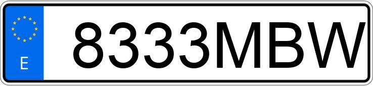 Numer rejestracyjny 8333MBW posiada CITROEN BERLINGO Numer rejestracyjny 8333MBW posiada CITROEN BERLINGO