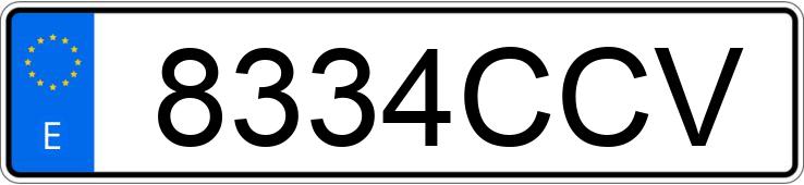 Numer rejestracyjny 8334CCV posiada FORD FOCUS