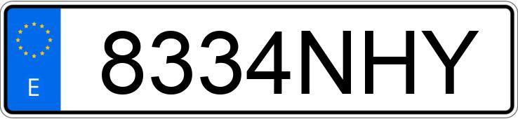 Numer rejestracyjny 8334NHY posiada MINI COUNTRYMAN