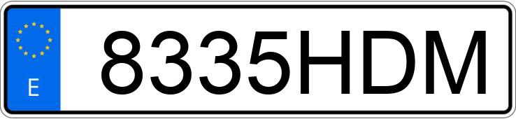 Numer rejestracyjny 8335HDM posiada FIAT PANDA