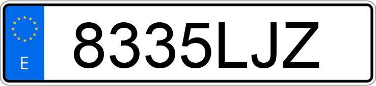 Numer rejestracyjny 8335LJZ posiada BMW SERIE 3