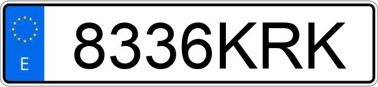 Numer rejestracyjny 8336KRK posiada SKODA KODIAQ