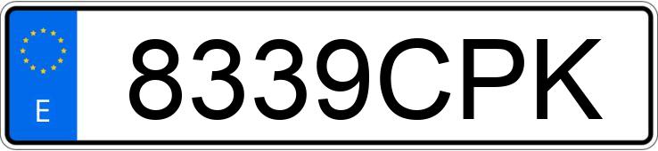 Registreringsnummeret 8339CPK har IVECO DAILY