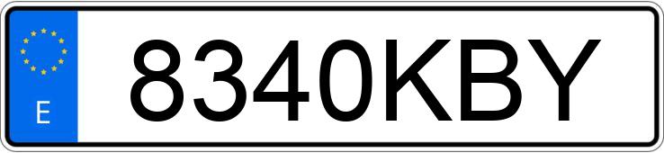 Numer rejestracyjny 8340KBY posiada HYUNDAI I30