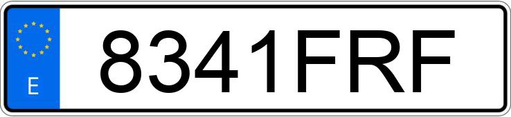 Numer rejestracyjny 8341FRF posiada MERCEDES E (211)