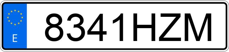 Numer rejestracyjny 8341HZM posiada PEUGEOT EXPERT