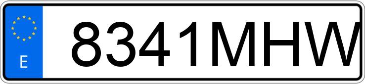 Numer rejestracyjny 8341MHW posiada AUDI R8