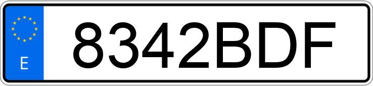 Numer rejestracyjny 8342BDF posiada KIA PREGIO