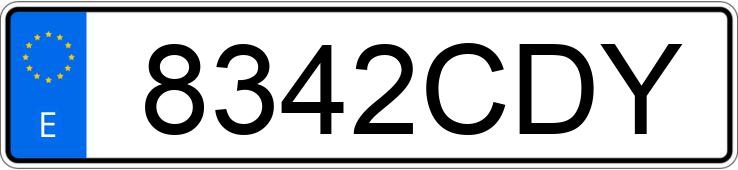 Numer rejestracyjny 8342CDY posiada BMW SERIE 3