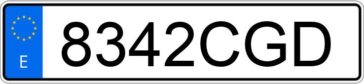 Numer rejestracyjny 8342CGD posiada RENAULT MEGANE