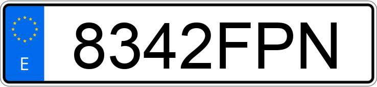 Numer rejestracyjny 8342FPN posiada FORD FOCUS