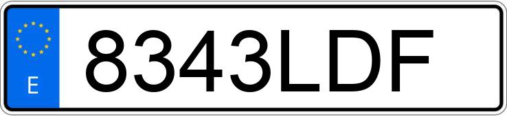 Numer rejestracyjny 8343LDF posiada JEEP COMPASS