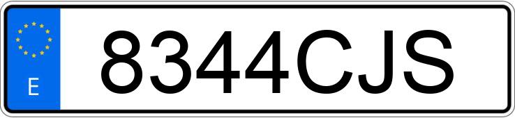 Numer rejestracyjny 8344CJS posiada RENAULT MEGANE