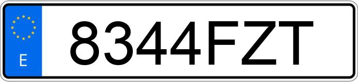 Numer rejestracyjny 8344FZT posiada BMW SERIE 3 Numer rejestracyjny 8344FZT posiada BMW SERIE 3