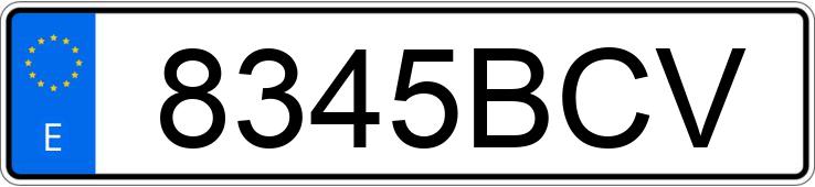 Numer rejestracyjny 8345BCV posiada RENAULT MEGANE