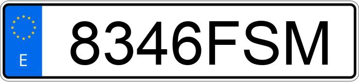 Numer rejestracyjny 8346FSM posiada VOLKSWAGEN GOLF Numer rejestracyjny 8346FSM posiada VOLKSWAGEN GOLF