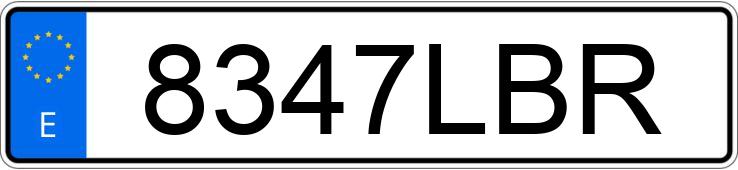 Numer rejestracyjny 8347LBR posiada MERCEDES GLC (253)