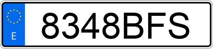 Numer rejestracyjny 8348BFS posiada BMW SERIE 5