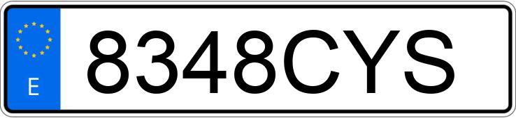 Numer rejestracyjny 8348CYS posiada FORD FOCUS C-MAX