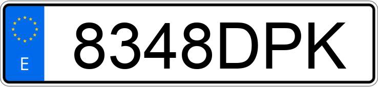 Numer rejestracyjny 8348DPK posiada AUDI A8