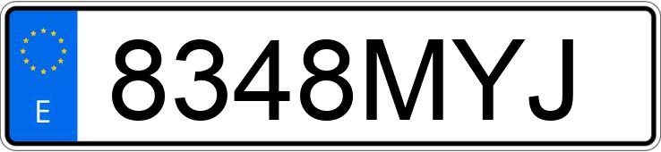 Numer rejestracyjny 8348MYJ posiada MAZDA MAZDA3