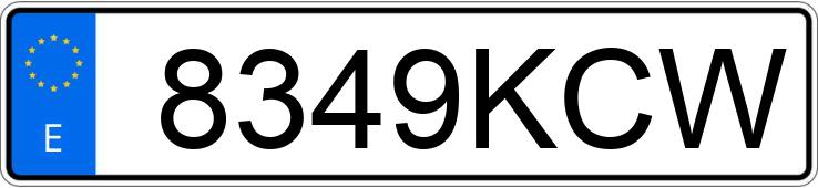 Numer rejestracyjny 8349KCW posiada SKODA SPACEBACK Numer rejestracyjny 8349KCW posiada SKODA SPACEBACK