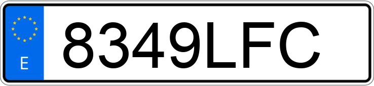 Numer rejestracyjny 8349LFC posiada AUDI A6