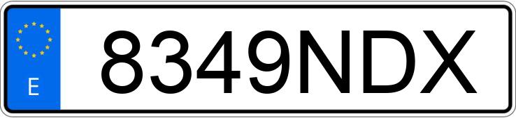 Numer rejestracyjny 8349NDX posiada RENAULT GRAND KANGOO