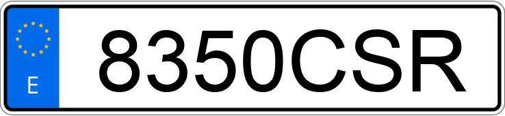 Numer rejestracyjny 8350CSR posiada KTM EXC