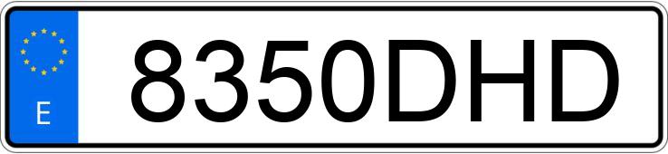 Numer rejestracyjny 8350DHD posiada VOLKSWAGEN GOLF