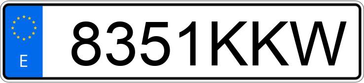 Numer rejestracyjny 8351KKW posiada SEAT IBIZA Numer rejestracyjny 8351KKW posiada SEAT IBIZA