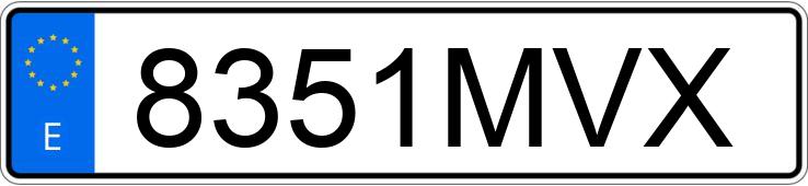 Numer rejestracyjny 8351MVX posiada AUDI A4