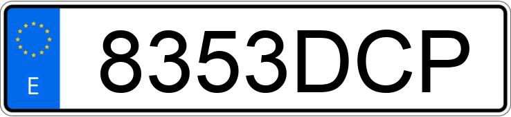Numer rejestracyjny 8353DCP posiada AUDI A3