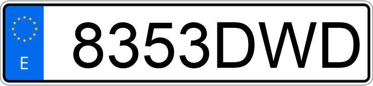 Numer rejestracyjny 8353DWD posiada MINI MINI