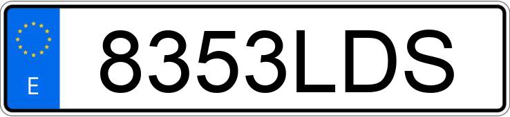 Numer rejestracyjny 8353LDS posiada BENTLEY CONTINENTAL