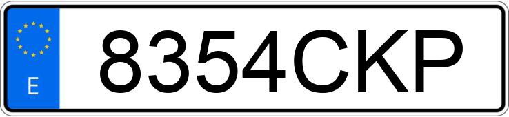 Numer rejestracyjny 8354CKP posiada MITSUBISHI MONTERO