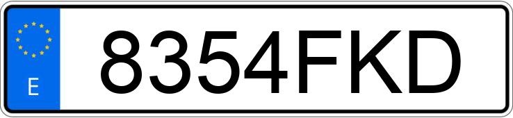 Numer rejestracyjny 8354FKD posiada SEAT LEON