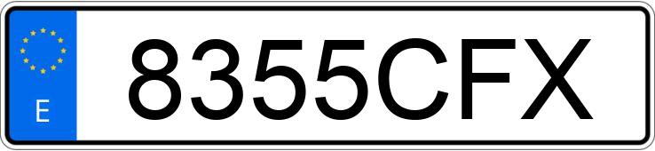 Numer rejestracyjny 8355CFX posiada FIAT STILO