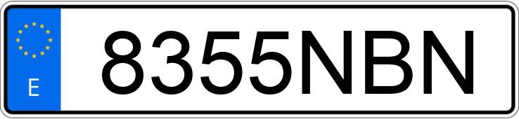 Numer rejestracyjny 8355NBN posiada CUPRA TAVASCAN