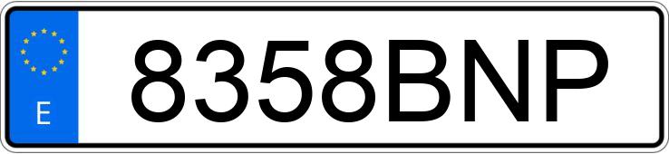 Numer rejestracyjny 8358BNP posiada FORD FOCUS