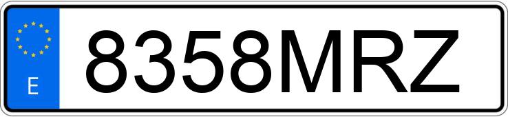 Numer rejestracyjny 8358MRZ posiada BMW X6