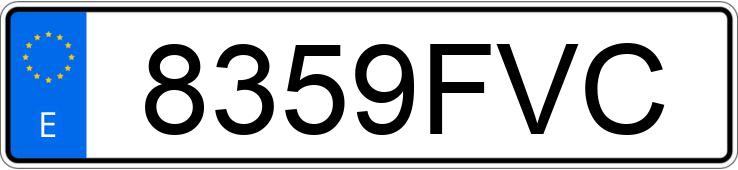 Реєстраційний номер 8359FVC має OPEL ASTRA