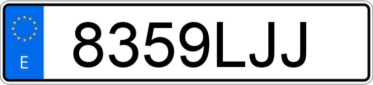 Numer rejestracyjny 8359LJJ posiada VOLKSWAGEN GOLF Numer rejestracyjny 8359LJJ posiada VOLKSWAGEN GOLF