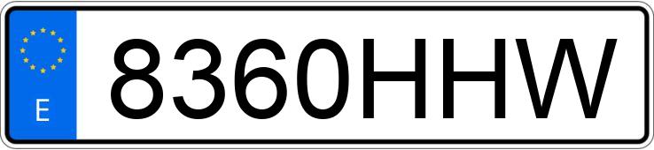 Numer rejestracyjny 8360HHW posiada AUDI A8
