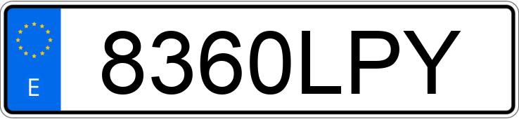 Numer rejestracyjny 8360LPY posiada PEUGEOT 3008