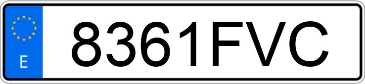 Numer rejestracyjny 8361FVC posiada YAMAHA YZF R6