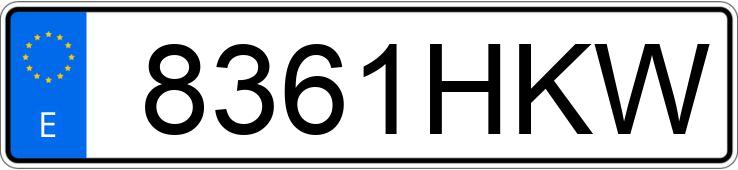 Numer rejestracyjny 8361HKW posiada FORD FOCUS