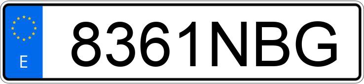 Il numero di registrazione 8361NBG ha DACIA SANDERO