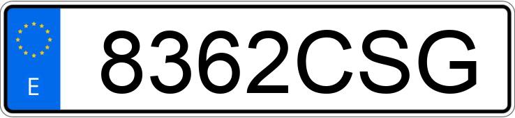 Numer rejestracyjny 8362CSG posiada CITROEN C2