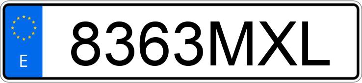 Numer rejestracyjny 8363MXL posiada BMW SERIE 1